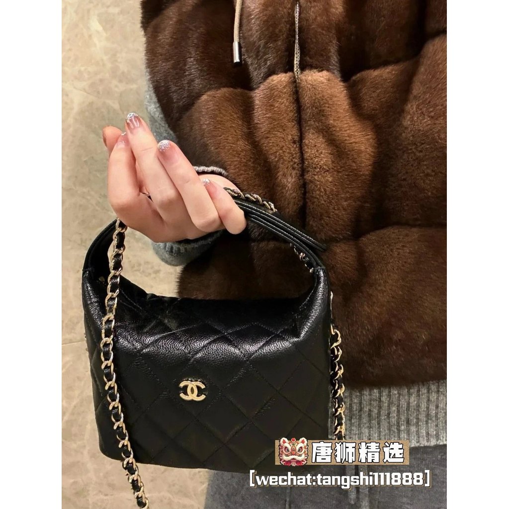 [Tangshi Channel Goods] Xiaoxiang 25C Portable Lunch Box Bag hobo Hand Bag Shoulder Bag Messenger Ba