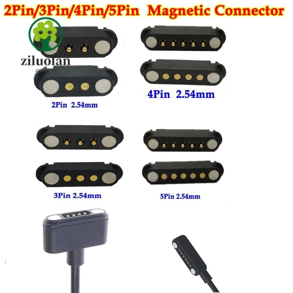 ZILUOLAN DC Magnetic Pogo Pin Connector, High Current 2Pin 3Pin 4Pin 5Pin Pogopin Magnetic Connector