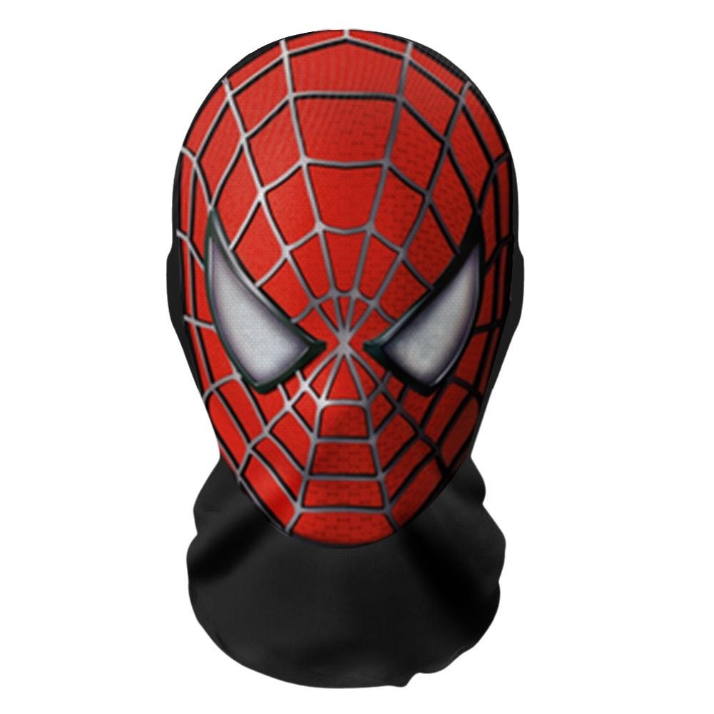 หน้ากากคนดัง 3d พิมพ์ Spiderman Iii หน้ากาก Superhero หมวกหมวก Balaclava คอสเพลย์ Q0