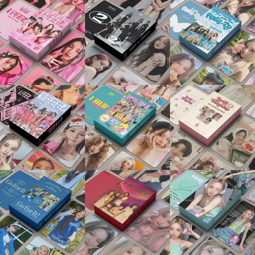 [สต๊อกพร้อม] (G)การ์ด Lomo I-DLE QUEENCARD I FEEL HEAT Photo การ์ด YUQI SHUHUA SOYEOON MIYYON MINIE 