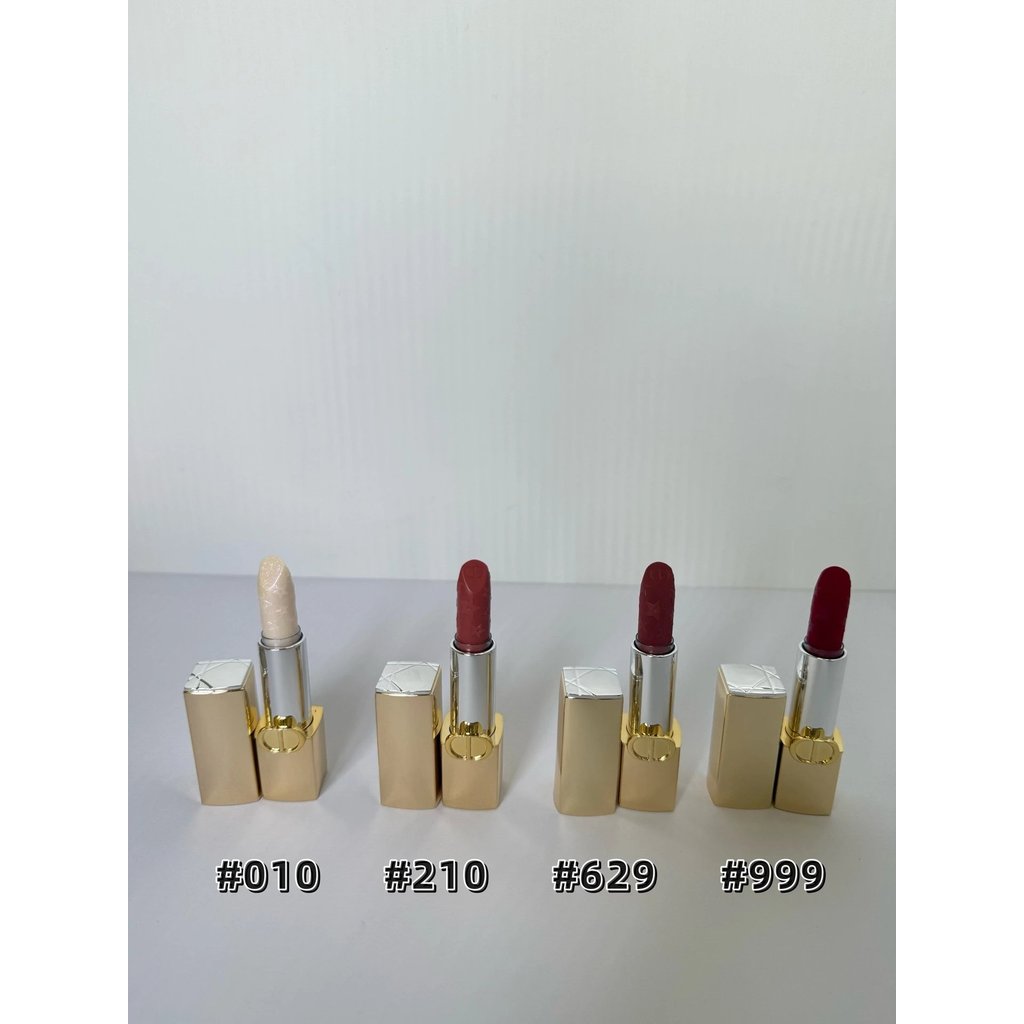 หลอดทองดาวเพชร | DIO * ลิปสติกรุ่นใหม่ 4 สีสัตว์เลี้ยงหรูหรา 010 Star Diamond Glass/210 Ebony Pink B