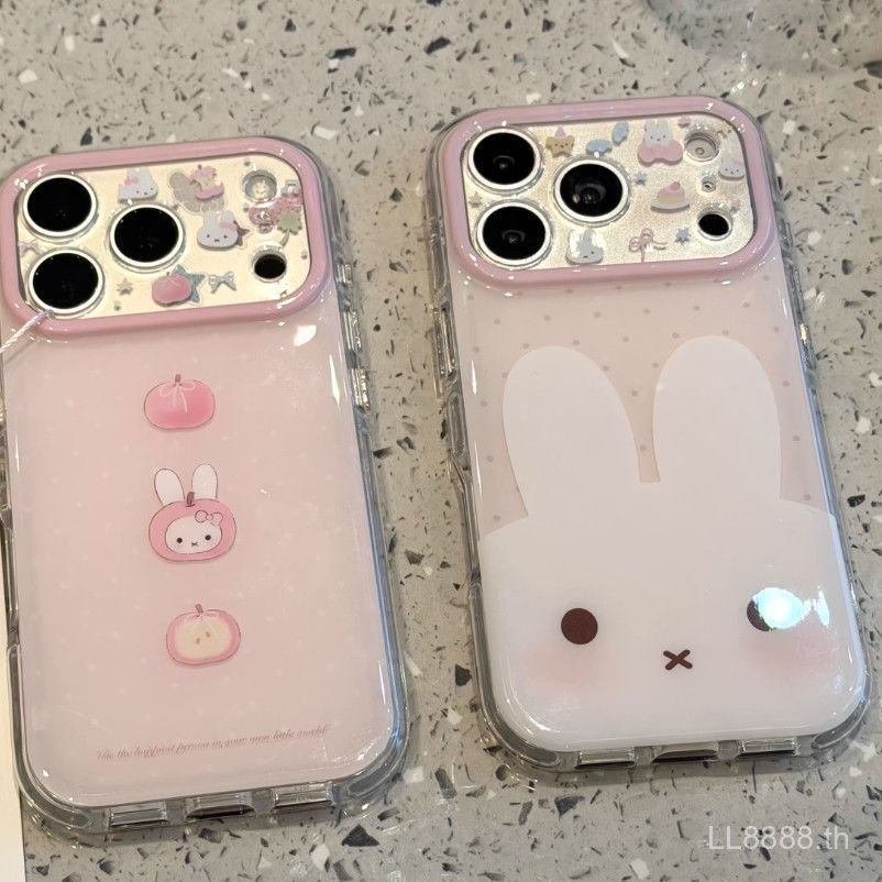 เคสโทรศัพท์ เหมาะสําหรับ iPhone 7 8 X XS XR XSMAX 11 12 13 14 15 16 17 Pro max Plus Air Polka Dot Miffy กระต่ายกันกระแทกกันกระแทกป้องกันกรณีรวมทุกอย่าง CVD8