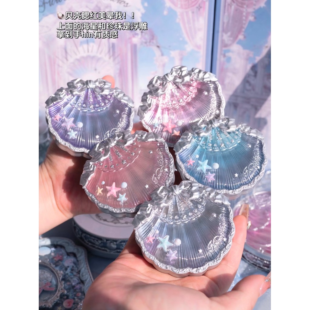 flower knows กล่อง flower knows blush Flower Knows Shell Pearl Silk Satin Blush Micro Pearlescent Cl