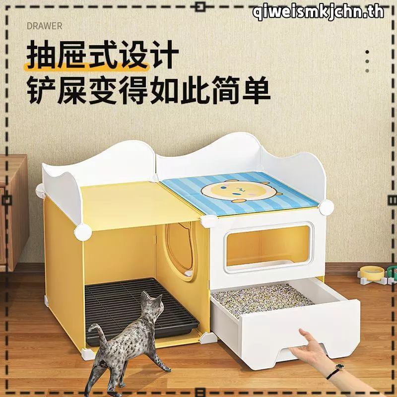 ห้องน้ำแมวแบบลิ้นชัก ถาดทรายแมวขนาดใหญ่ thumbnail 5