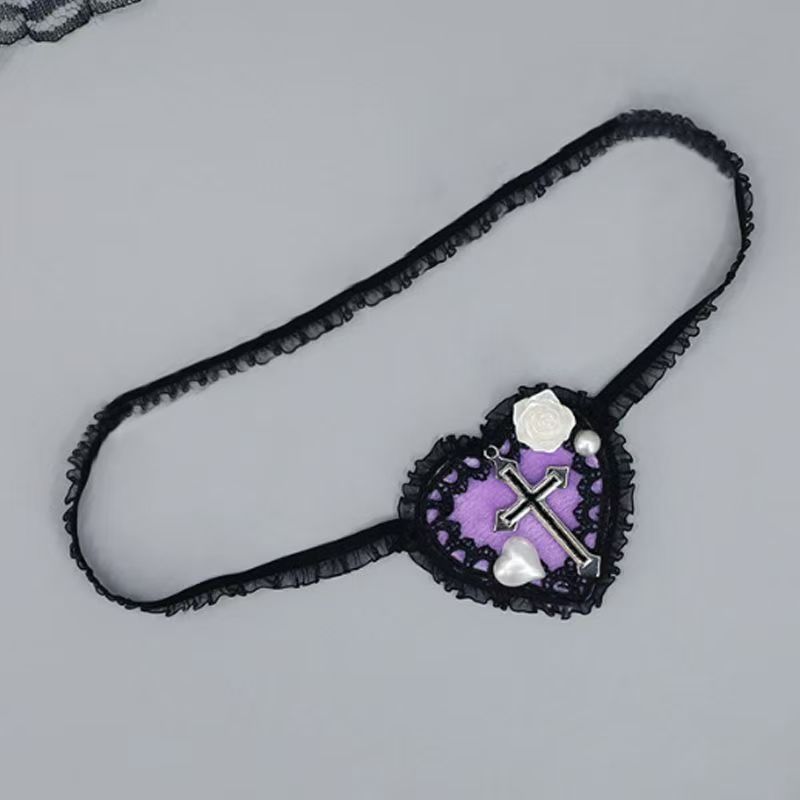 Lolita Dark Gothic น่ารัก Headwear JK การ์ตูนนิทรรศการคอสเพลย์อุปกรณ์เสริม Eye Mask Props 5.6ddd