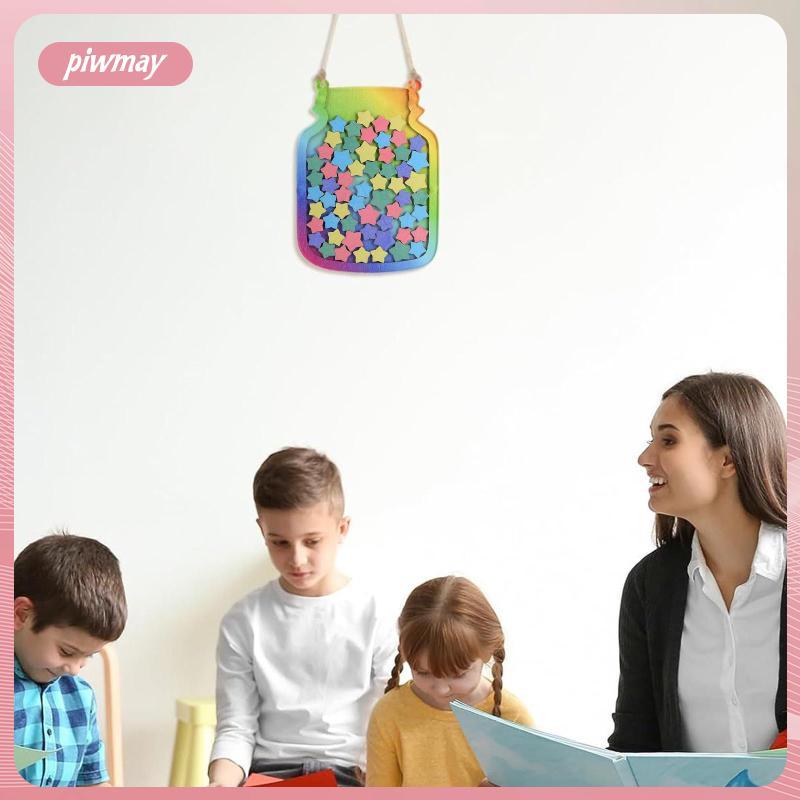 [piwmay] Star Reward Jars Star Chart Incentive Jar Chore Responsibility Jar การฝึกอบรมสําหรับของขวัญ