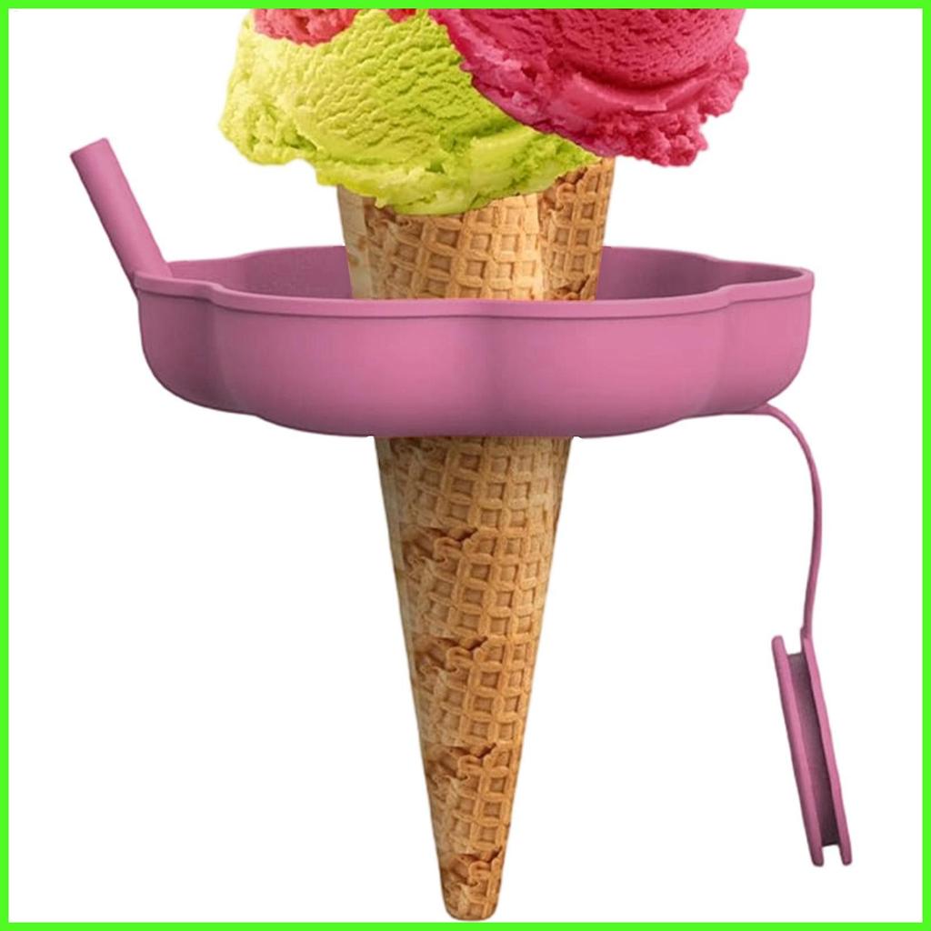 Ice Pop Holders สําหรับเด็กปลอดภัยซิลิโคน Drip Catcher Ice Lolly Holder พร้อมฟางสําหรับฤดูร้อน Outdo