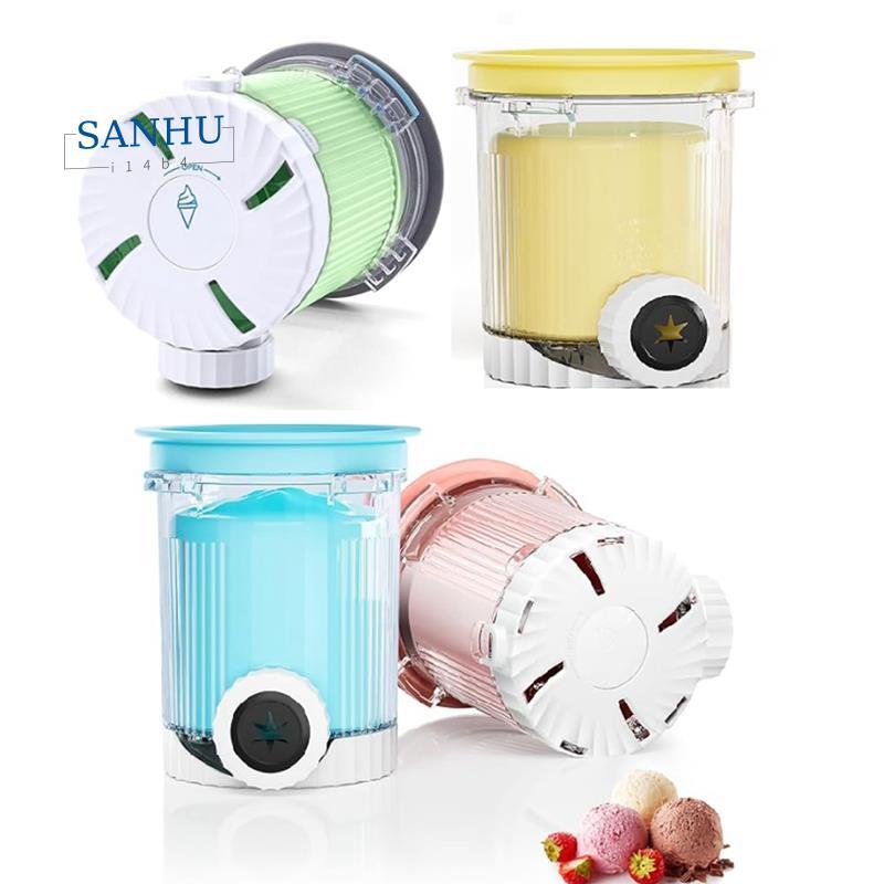 Ice Cream & Soft Maker อะไหล่- 4 ชิ้นไอศกรีม Pints และฝาปิด (16 ออนซ์) สําหรับ NC701 NC700 Series Sw