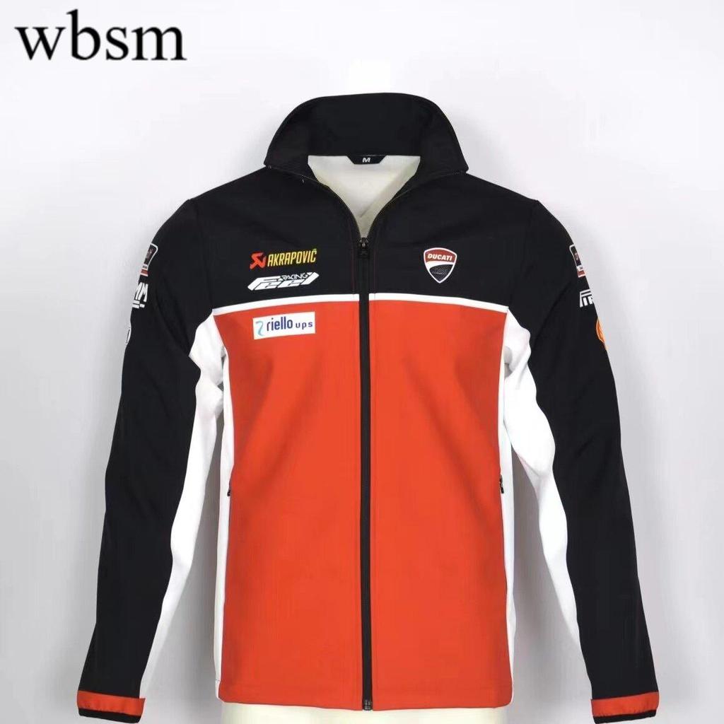 ใหม่ฤดูใบไม้ร่วงฤดูหนาว DUCATI DUCATI รถจักรยานยนต์รถจักรยานยนต์ Leisure ขี่ Warm Windproof เสื้อกัน