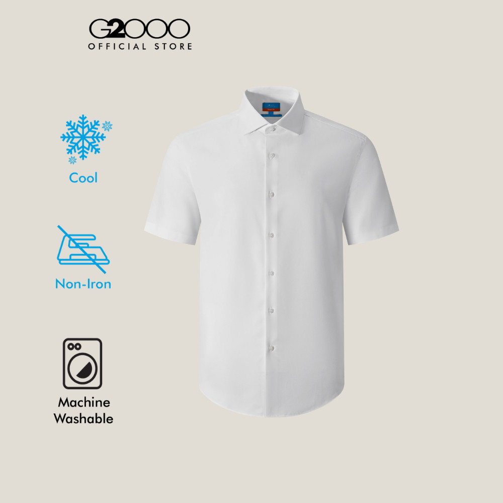 G2000 เสื้อเชิ้ตแขนสั้นแบบทางการสำหรับผู้ชาย ทรง Smart Fit รุ่น 51133432 – โปรปัง