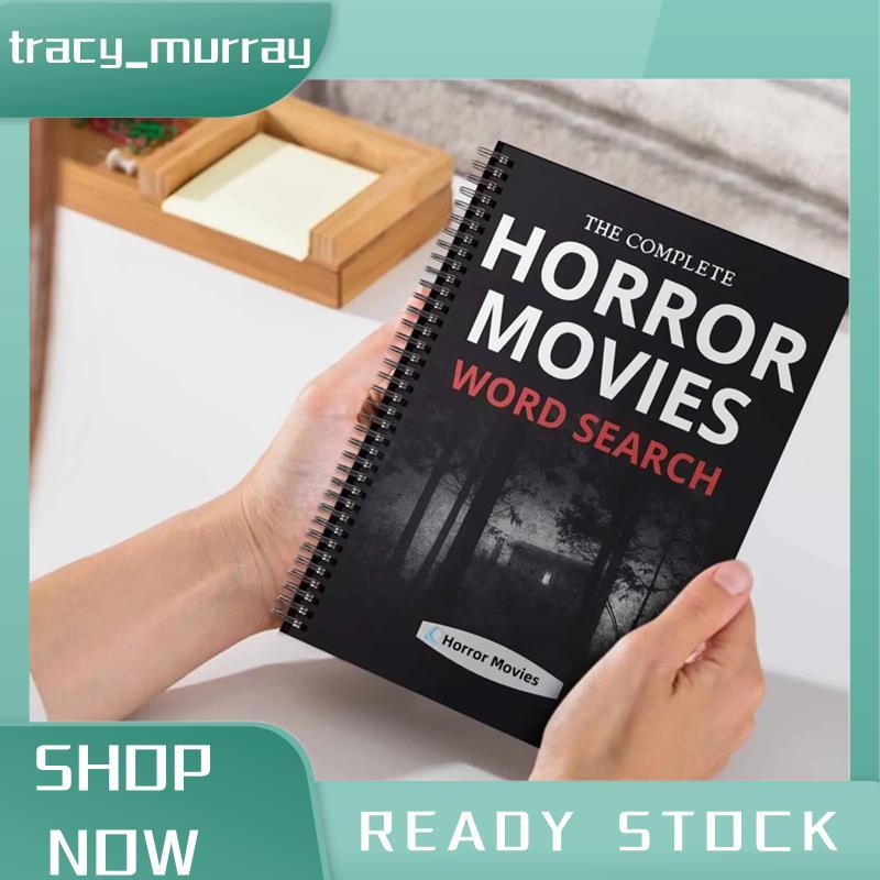 tracy_murray Horror Word Search: Horror Films Puzzle Book หนังสือธีมสยองขวัญสําหรับแฟนสยองขวัญ
