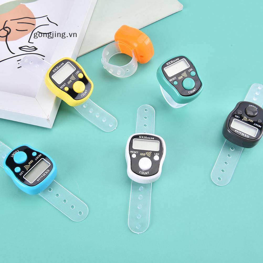 Gongjing Stitch Marker Row Hand Tally Finger Counter LCD Electric Digital Display VN