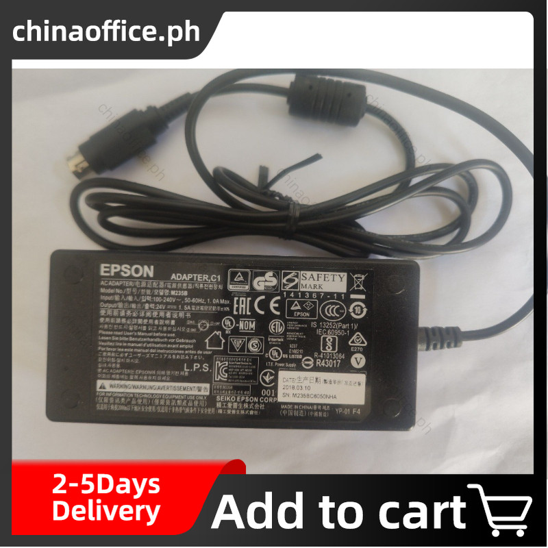 1PCS สําหรับ Epson M235B Power AC Adapter สําหรับ TMU220d TMU220 POS เครื่องพิมพ์
