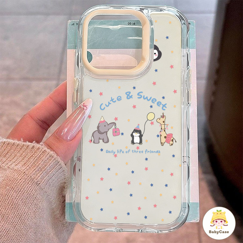 เคสไอโฟน 13 สำหรับ IPhone 11 16 17 14 12 15 Pro Max 14 16 15 Plus 12 15 14 16 13 11 Pro กรณีโทรศัพท์สัตว์น้อย