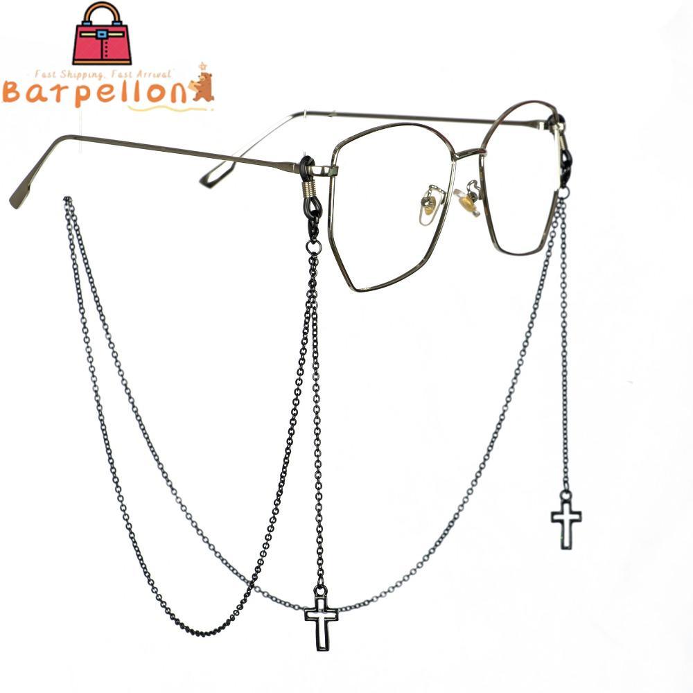 BARPELLON CROSS จี้แว่นตาโลหะ Neckline แว่นตา, CROSS จี้แว่นตากันแดดผู้ชาย