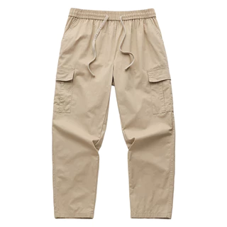 URBAN PIPE Cargo Pants ผู้ชายธรรมดาแฟชั่นที่มีคุณภาพสูงผ้าฝ้าย100%กางเกงลำลองตรง 42917