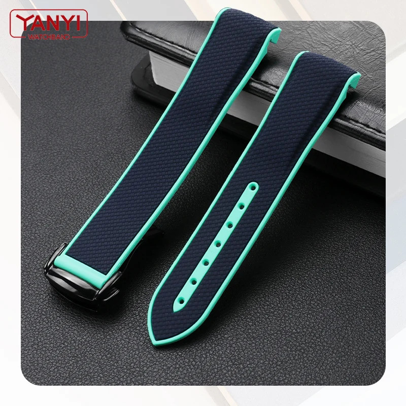 Rubber Watchband For Omega X Swatch POLAR LIGHT Joint MoonSwatch Constellation Sports 20mm Watch Str
