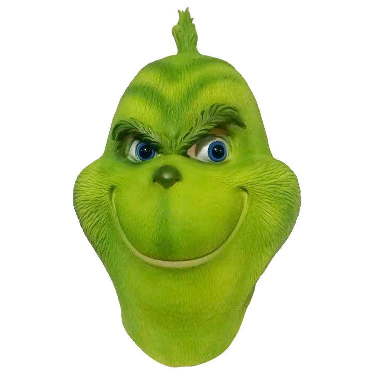 แต่งตัวตาสีขาว Odd Mask หน้ากากคริสต์มาส ผม สีเขียว Monster Ghost Fairy Monster หมวก Facebook Latex 
