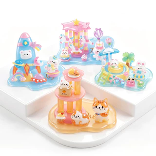 น่ารัก 3D สติกเกอร์คริสตัล DIY Handmade Puffy สติกเกอร์ Stackable ของเล่น Kawaii ตกแต่งสําหรับเด็ก