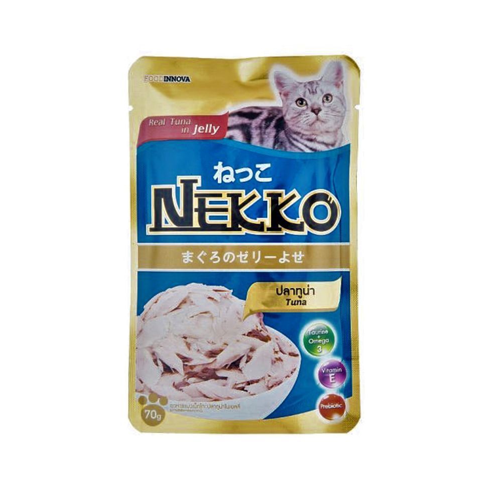 เน็กโกะปลาทูน่าในเจลลี่ 70 ก NEKKO TUNA JELLY 70 G