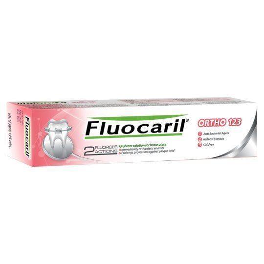 [สินค้าส่งด่วน] ฟลูโอคารีลยาสีฟันออร์โธ 123 125 กรัม FLUOCARIL ORTHO 123 TOOTHPASTE 125 G.