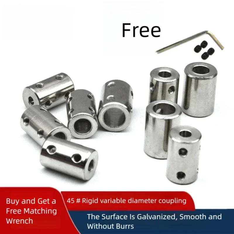 Rigid High Torque Coupling Motor Shaft Diameter Conversion Transmission Connector Sleeve 3/4/5/6.87/