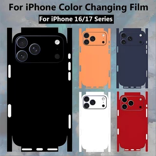 สติ๊กเกอร์ ผิวหนัง เปลี่ยนสี สําหรับ iPhone 16 17 Pro Max