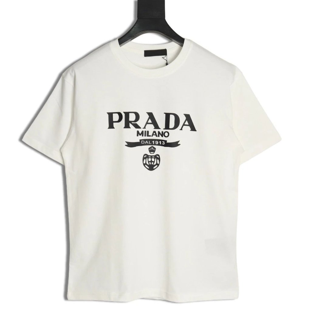 เสื้อยืดแขนสั้น Prada Prada 25SS Neckline Villain