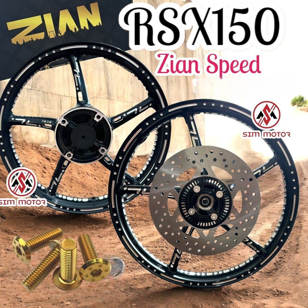 ZIAN SIAM SPORT RIM 160-185-17 RS150 RSX150 ENKEI sp522 ZIAN SIAN THAI
