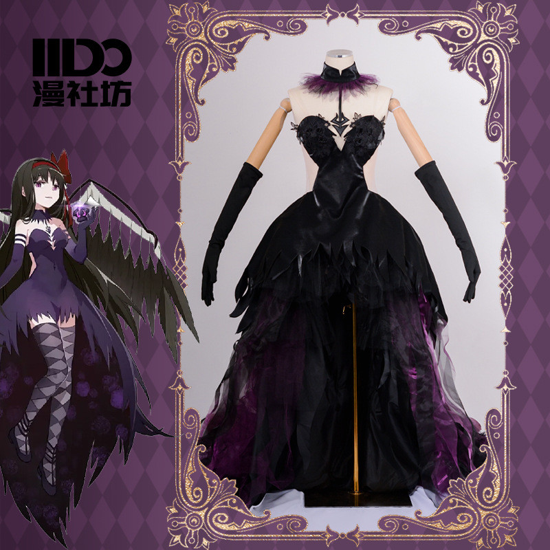 Puella Magi Madoka Magica คอสเพลย์เครื่องแต่งกาย Akemi Homura Demon Goddess ชุด Homura Akemi Demon ร