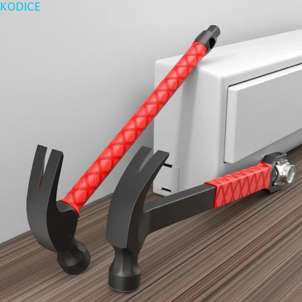 KODICE ปลอมค้อนเลื่อน,หนาShock-Absorbingงานไม้ค้อน,จอบเหล็กคาร์บอนสูงทนทานกับ Ergonomic Handle Square Head Hammering Tasks
