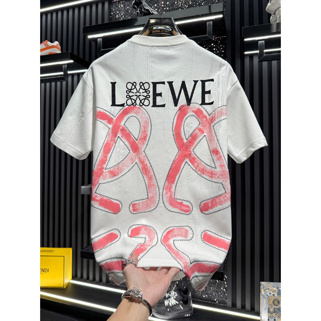 เสื้อยืดแขนสั้นสำหรับผู้ชาย ดีไซน์หรูหรา สไตล์ใหม่ฤดูร้อน สวมใส่สบาย