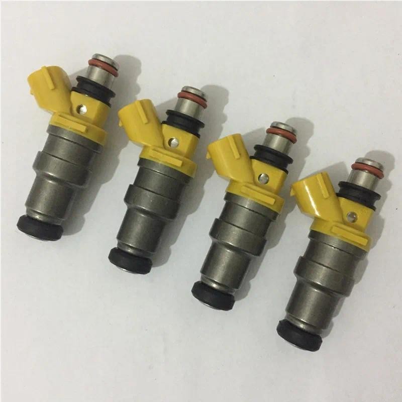 4X 700cc สีเหลืองสําหรับ Sard หัวฉีดน้ํามันเชื้อเพลิง 1001-87650 700cc สําหรับ Toyota MR2 Celica Sup