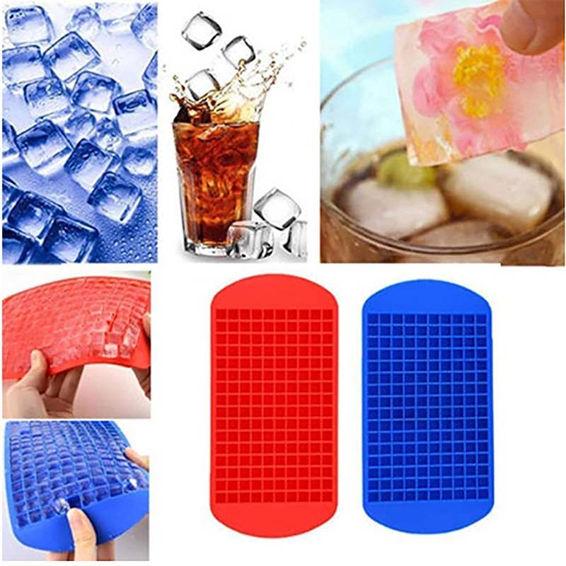 [FEEL] ซิลิโคน Mini ICE CUBE ถาด ICE CUBE แม่พิมพ์ซิลิโคน ICE CUBE Maker พับ ICE CUBE ถาดครัว Popsic