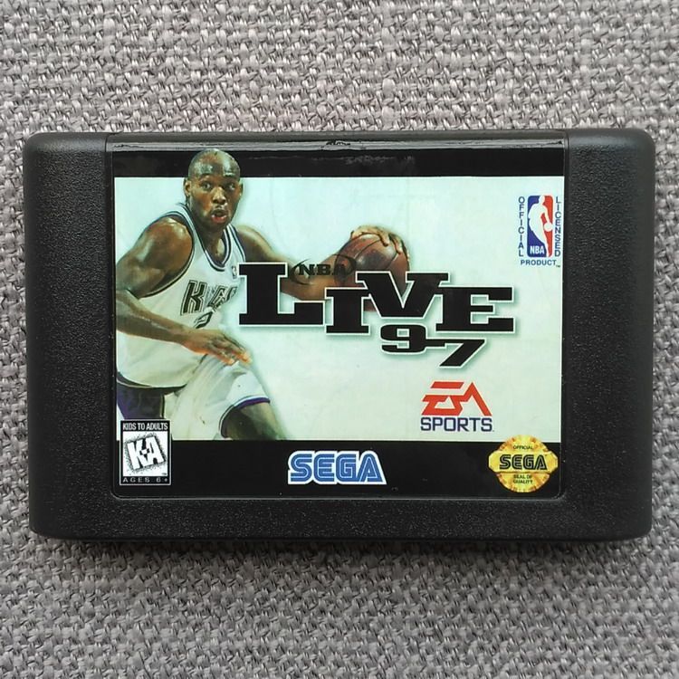 [การ์ดเกม Xiaobawang] การ์ด Sega MD < NBA LIVE 97 > GENESIS NBA LIVE 97