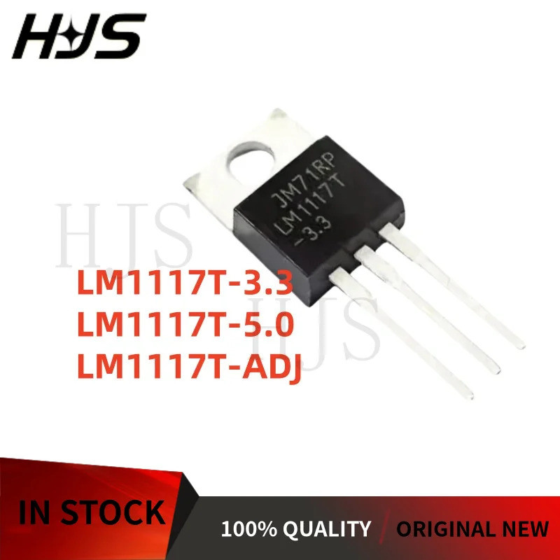 10 ชิ้น/ล็อต LM1117T-ADJ LM1117T-5.0 LM1117T-3.3 LM1117T Linear ปรับแรงดันไฟฟ้าชิป TO-220 ยี่ห้อใหม่