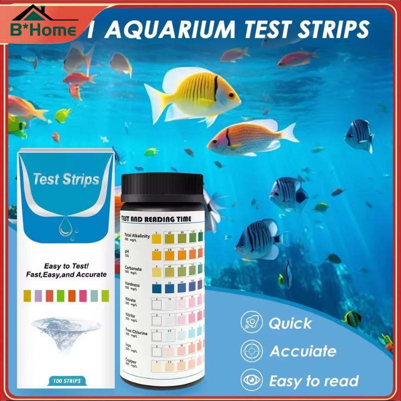 # BHTH# 9-IN- Aquarium Water Test Kit ผลได้อย่างรวดเร็ว PH Nitrate Hardness Monitor สําหรับถังปลาน้ํ