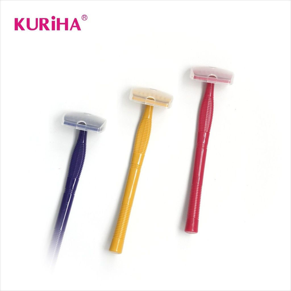 [ขายร้อน] นําเข้า KURiHA Mini T-Shaped Razor SMT-P15 Private Ladies Premium 3 ชิ้นแพ็ค Sharp 4.18 NW