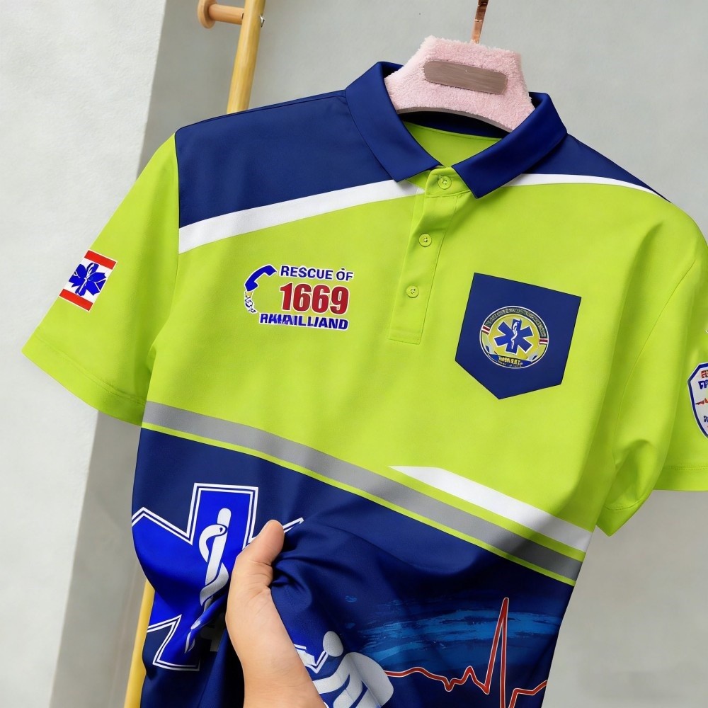 เสื้อโปโลแขนสั้นสำหรับผู้ชาย ออกแบบให้สวมใส่ง่าย และแห้งเร็ว