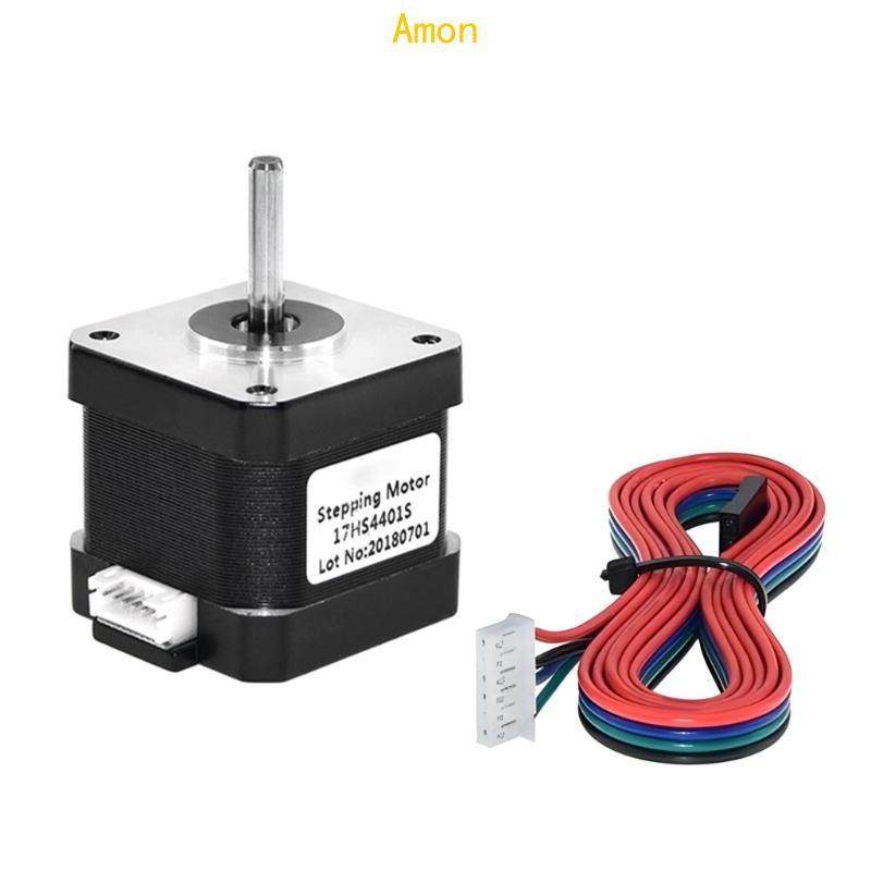 Amon 4 ตะกั่ว Nema17 Stepper Motor Nema17 มอเตอร์ 4 3V 48kW 800RPM 17HS4401S มอเตอร์