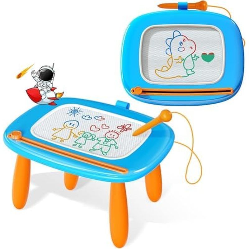 Kikidex Magnetic Drawing Board, Toddler Girl Toys for 1-2 Year Old, Doodle Board Pad Learning and Ed
