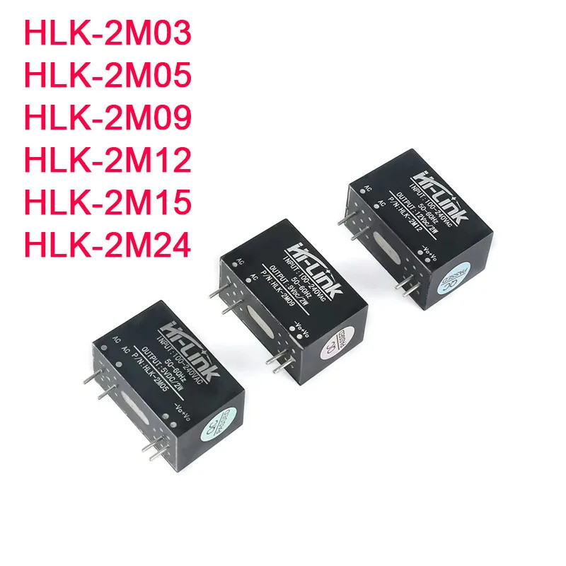 AC-DC โมดูล Mini สวิทช์แยกโมดูล 2W 220v ถึง 3.3 V/5 V/9 V/12 V HLK-2M03 HLK-2M05 HLK-2M12 HLK-2M09 A