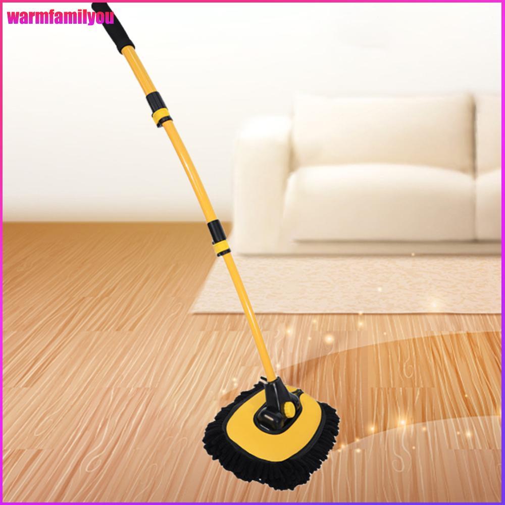 warmfamilyou แปรงล้างรถ Telescoping Auto Detailing Mop Long Handle Vehicle Care Cleaner Chenille Aut