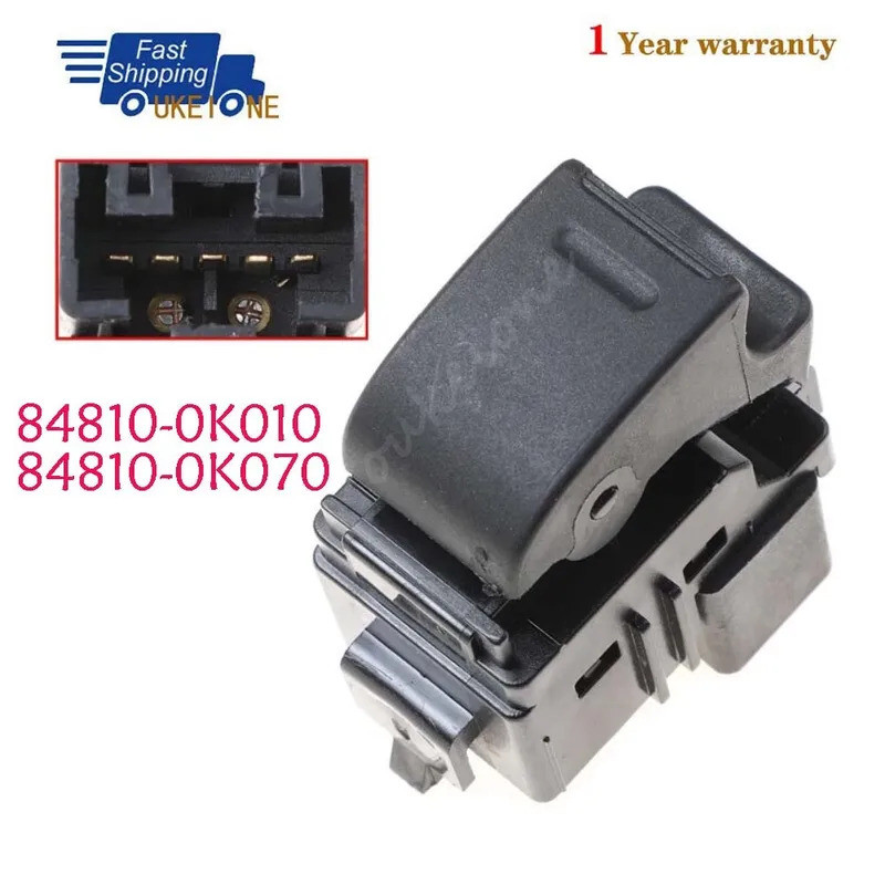 84810-0K010 84810-0K070 สําหรับ Toyota Hilux Vigo 2004-2011 ผู้โดยสารด้านข้างสวิทช์ควบคุมหน้าต่างปุ่