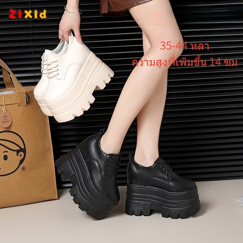 COS Concert Occupy Pit รองเท้า 14cm ชิ้นหนาพื้นรองเท้าเพิ่มความสูงภายในรองเท้ามัฟฟินรองเท้าส้นสูงพิเศษ