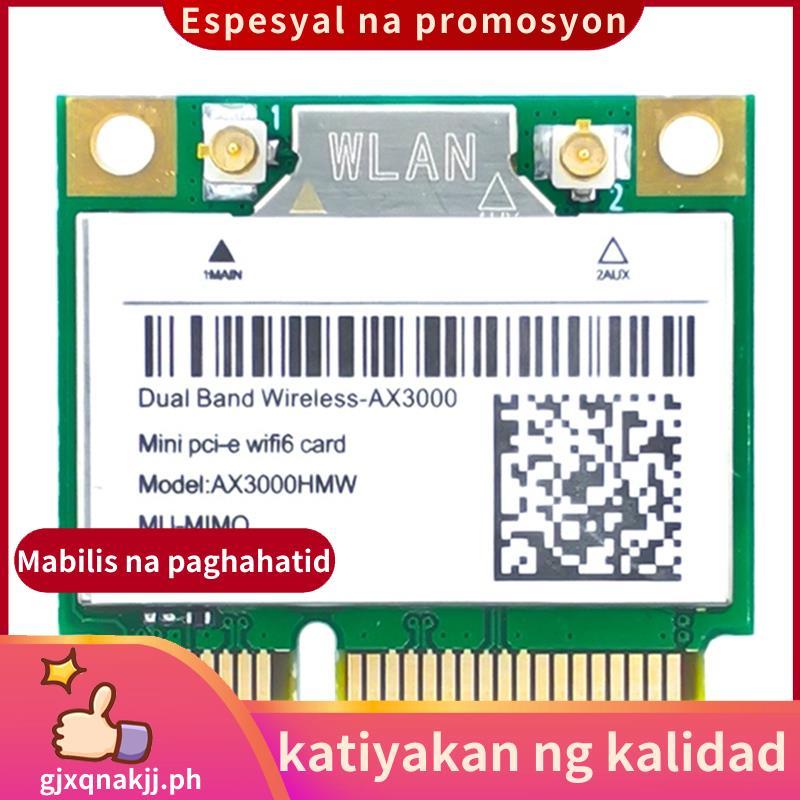 การ์ดเครือข่าย WiFi การ์ด PCB AX200 AX3000HMW Mini PCI-E WiFi 6 อะแดปเตอร์ไร้สาย 2.4G/5G บลูทูธ 5.1 