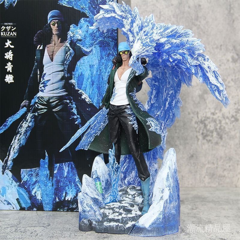 One Piece GK Navy Three Generals เครื่องประดับรูป Blue Bird Aokiji อะนิเมะรูป