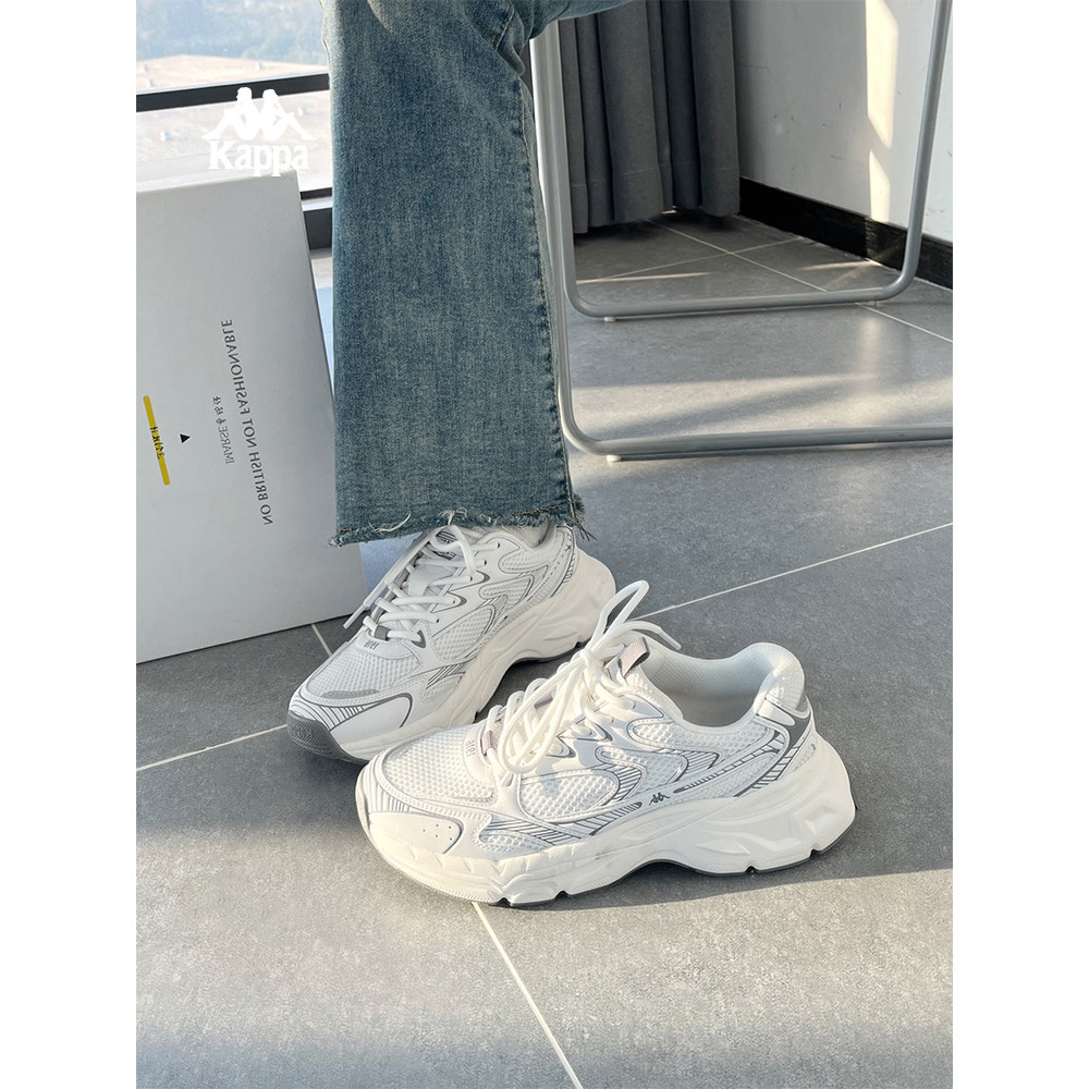 Kappa Kappa Hydrogen Track Daddy รองเท้าผู้หญิงความสูง 2026 สไตล์ใหม่ฤดูร้อน Breathable รองเท้าผู้หญ