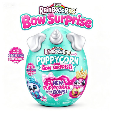 Rainbocorns Puppycorn Bow Surprise ความแปลกใหม่และ Gag ของเล่นโดย Zuru สําหรับอายุ 3 ถึง 99 Unisex U