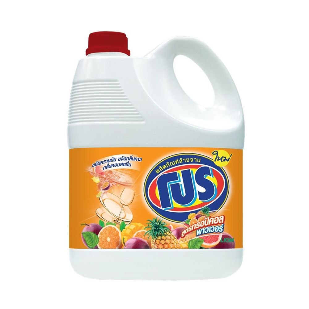 [สินค้าส่งด่วน] โปรน้ำยาล้างจาน ทรอปิคอลพาวเวอร์ 3600มล. PRO DISHWASHING TROPICAL POWER 3600ML.
